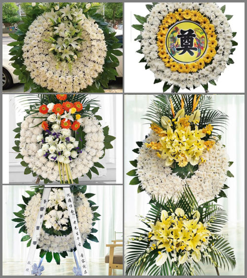 山东青岛即墨市温泉街道东王圈村花圈速递